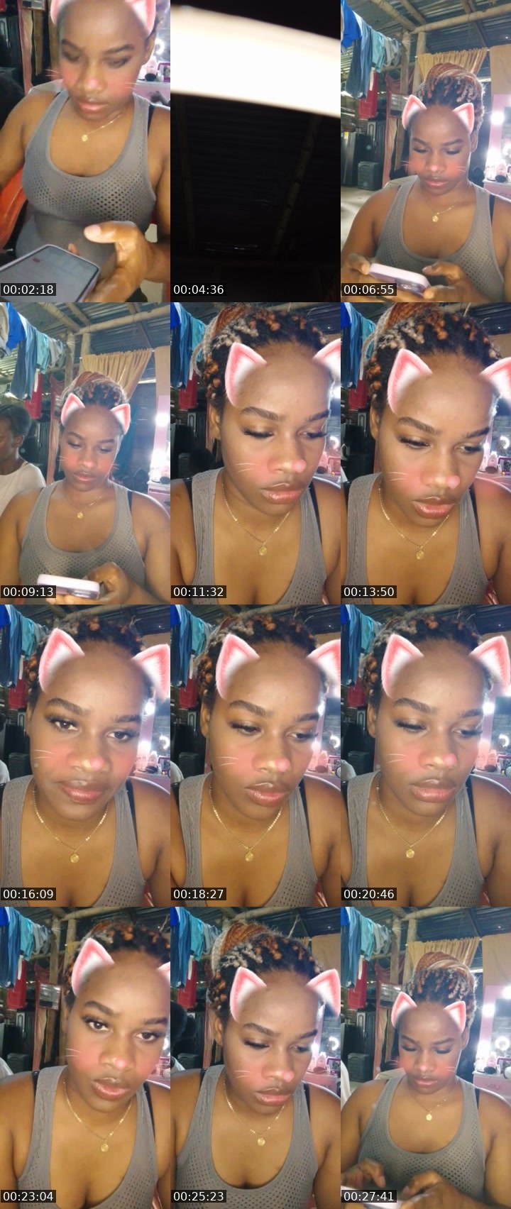 Contact-sheet preview of ☁️lola🌍😇's Liveme recording