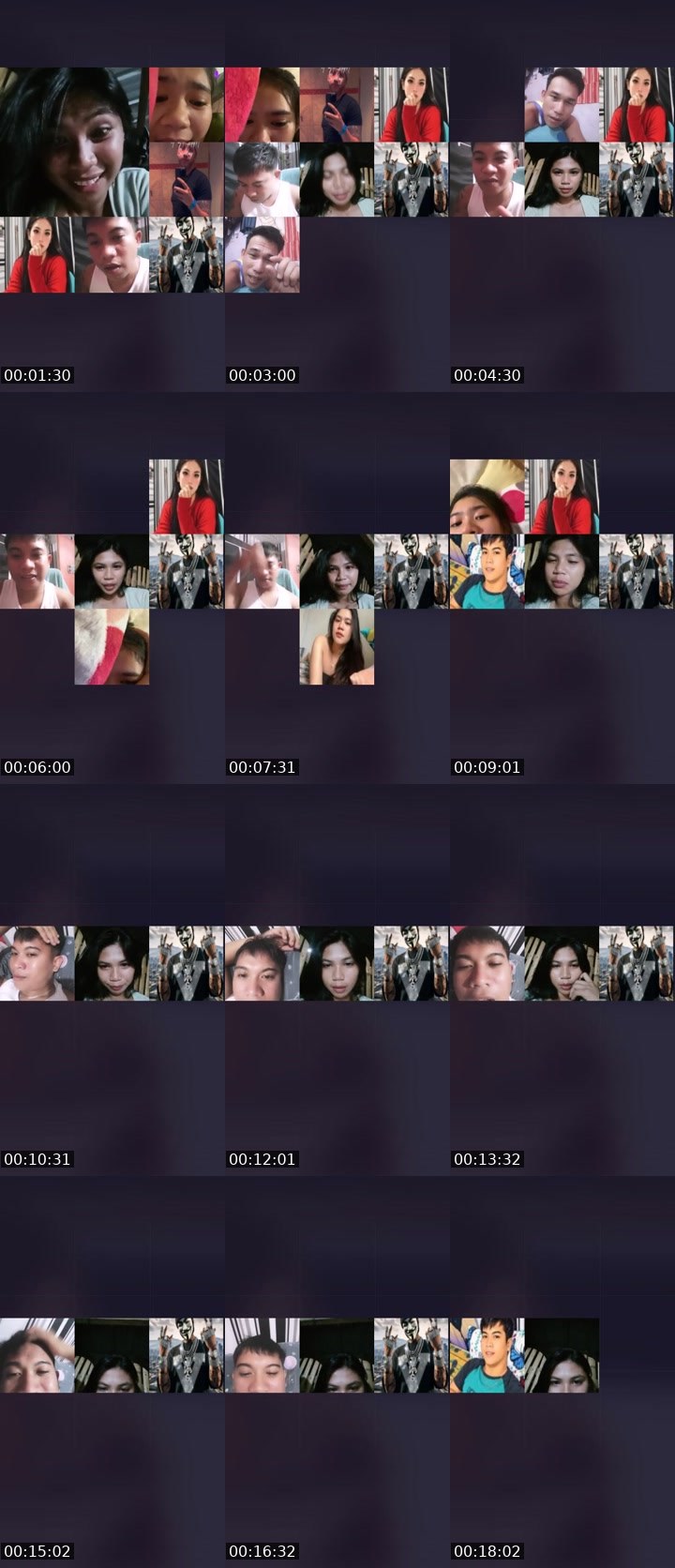 Contact-sheet preview of ☝️❤️XYREL's Liveme recording