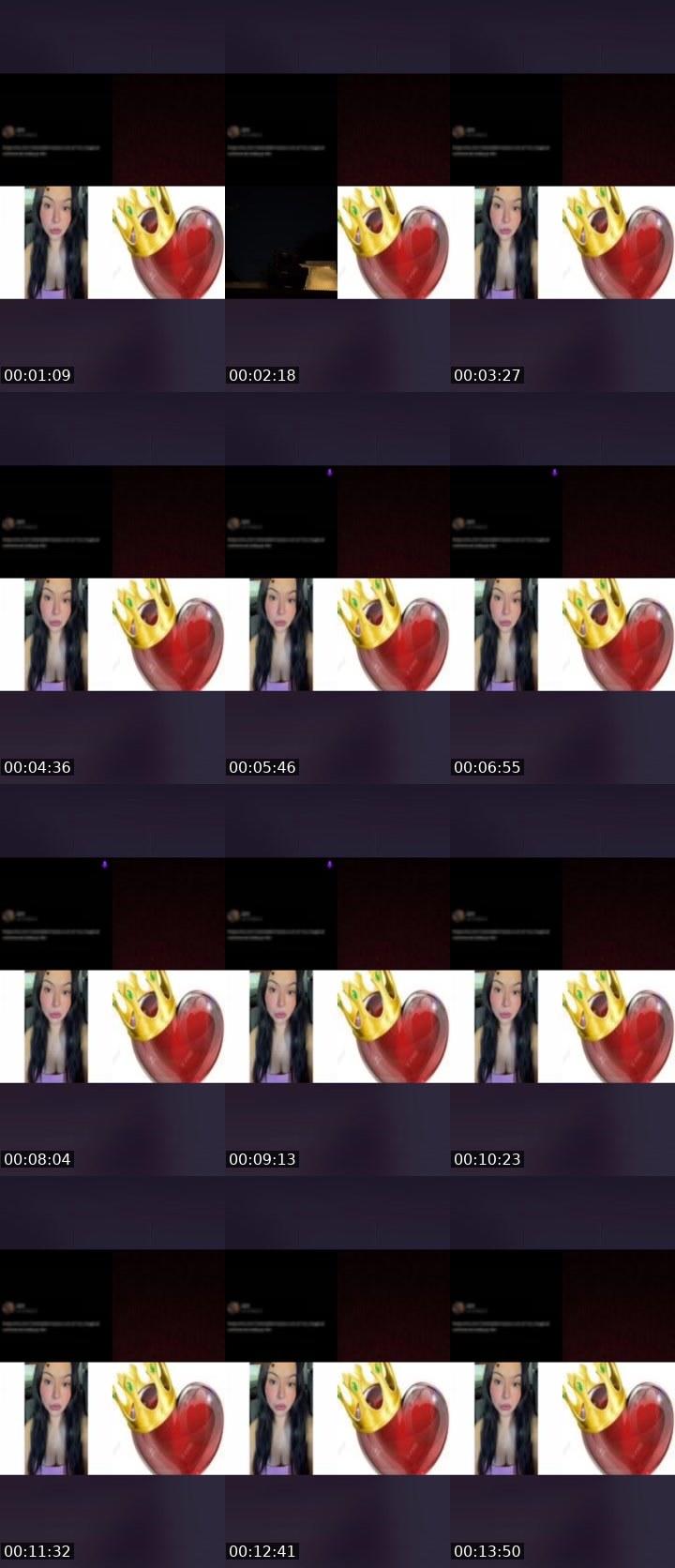 Contact-sheet preview of spicy🥵's Liveme recording