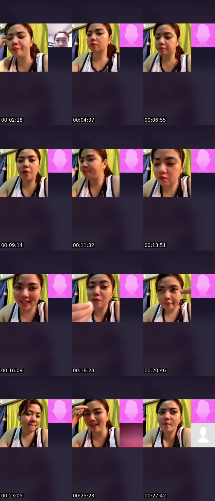 Contact-sheet preview of Inoj🌸's Liveme recording