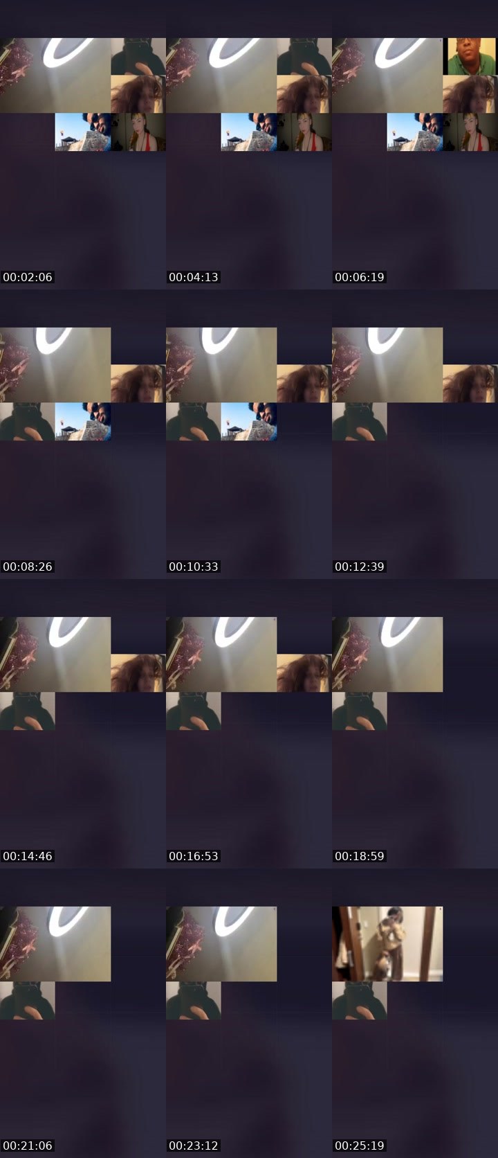 Contact-sheet preview of CHRIStina🐝's Liveme recording