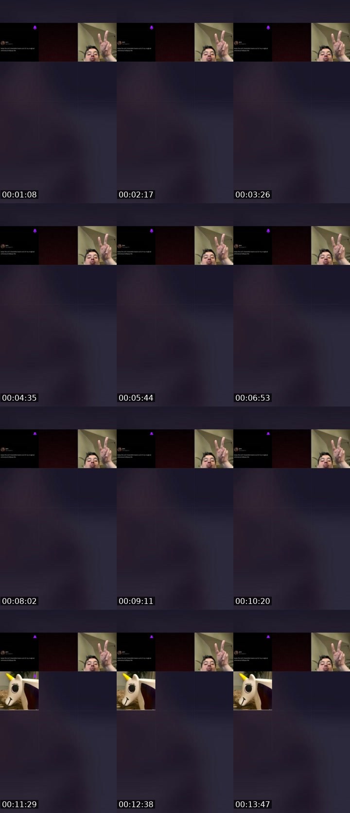 Contact-sheet preview of spicy🥵's Liveme recording