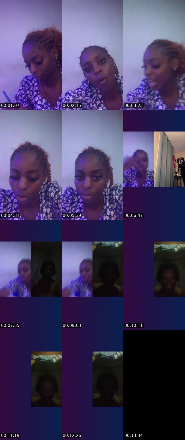 Contact-sheet preview of Sweet love's Liveme recording