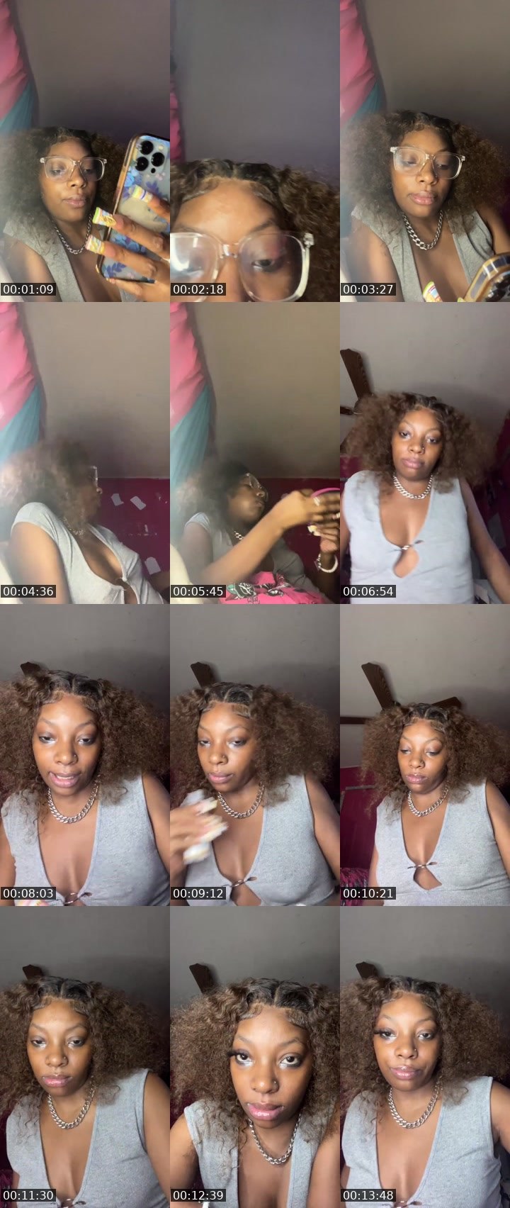 Contact-sheet preview of BrownSugar😍🤎's Liveme recording