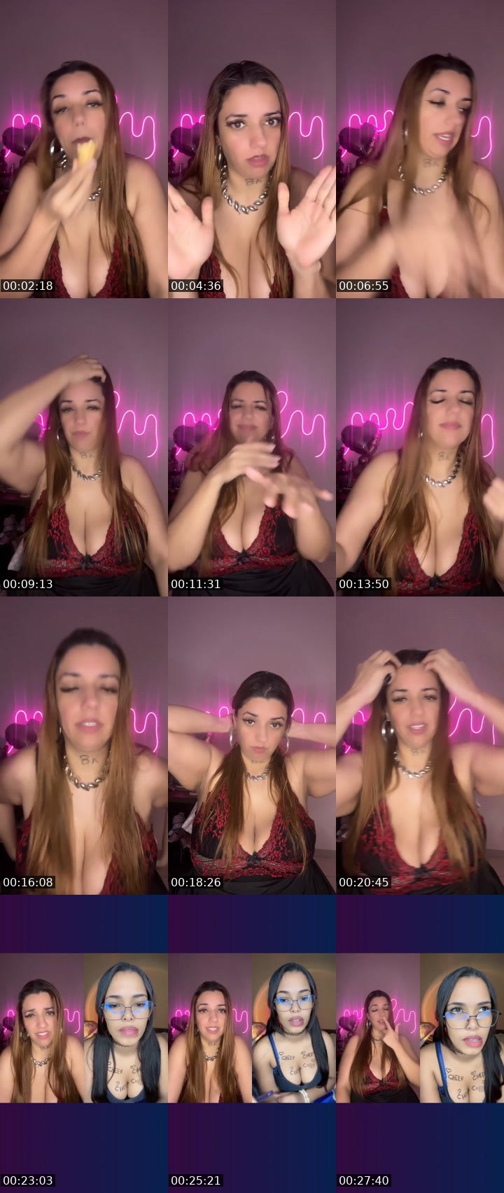 Contact-sheet preview of Line Ribeiro 😎's Liveme recording
