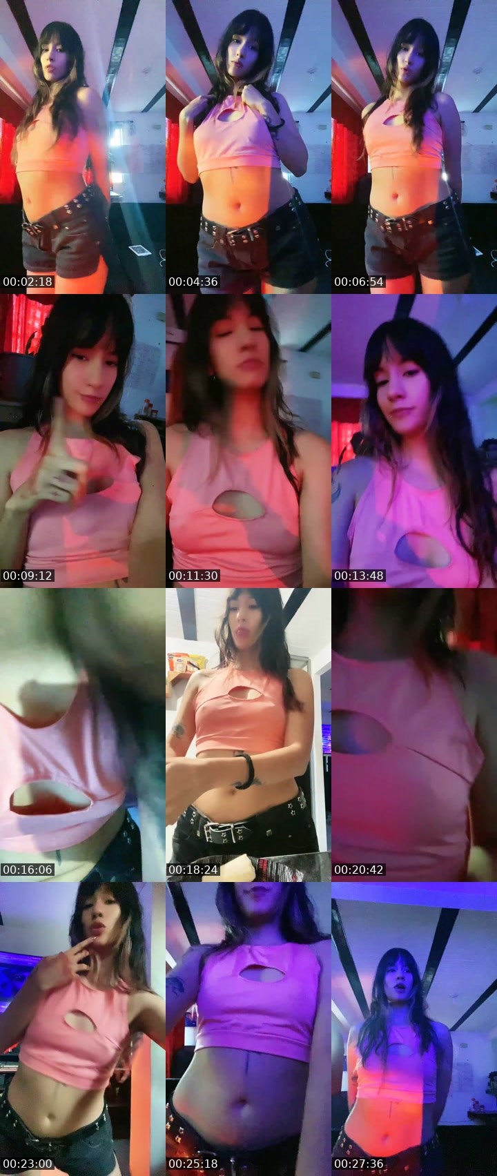 Contact-sheet preview of LittleBella 🌺's Liveme recording