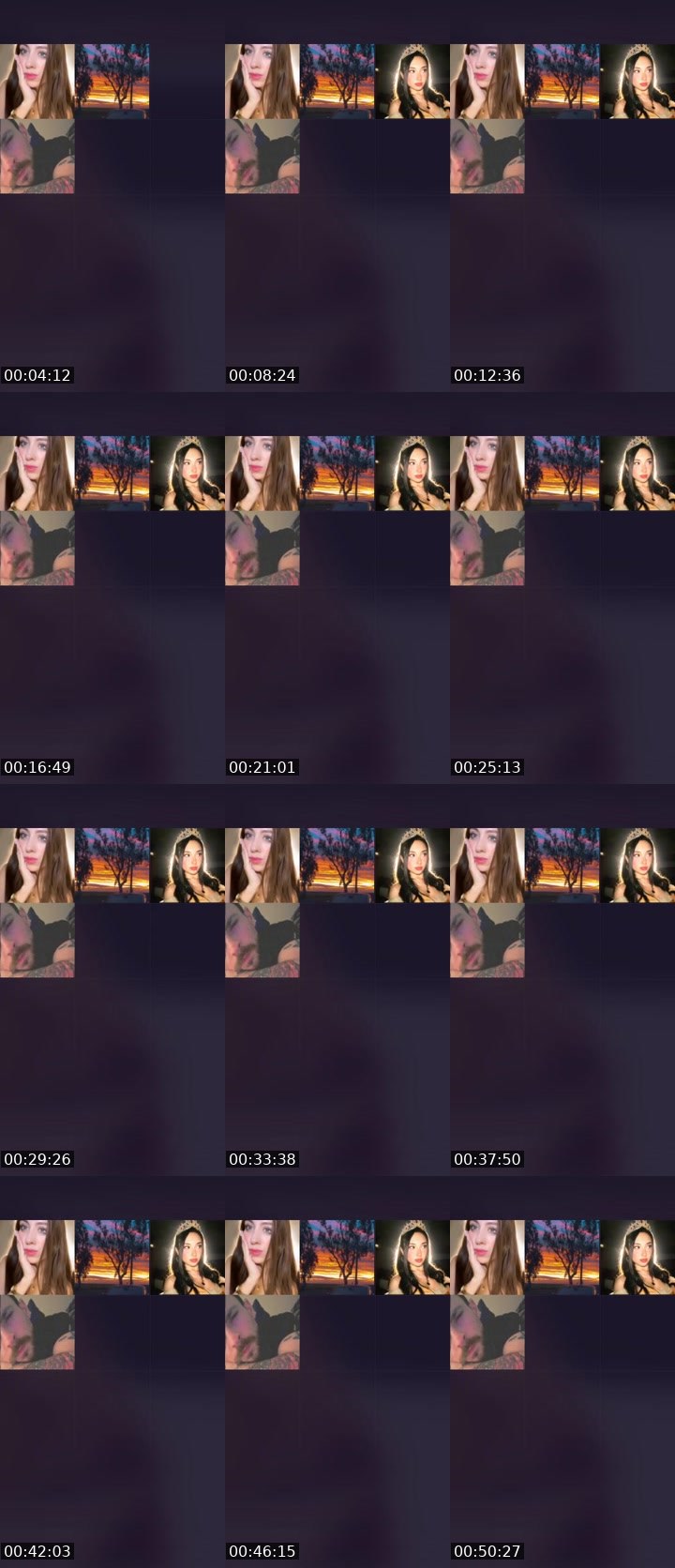 Contact-sheet preview of 💠 L e i d y 😈's Liveme recording