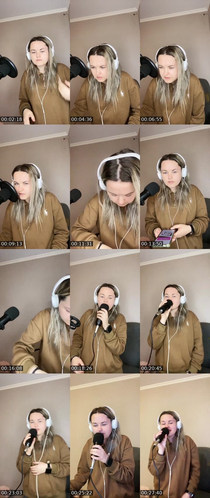Contact-sheet preview of Валерия Лыкова's Liveme recording