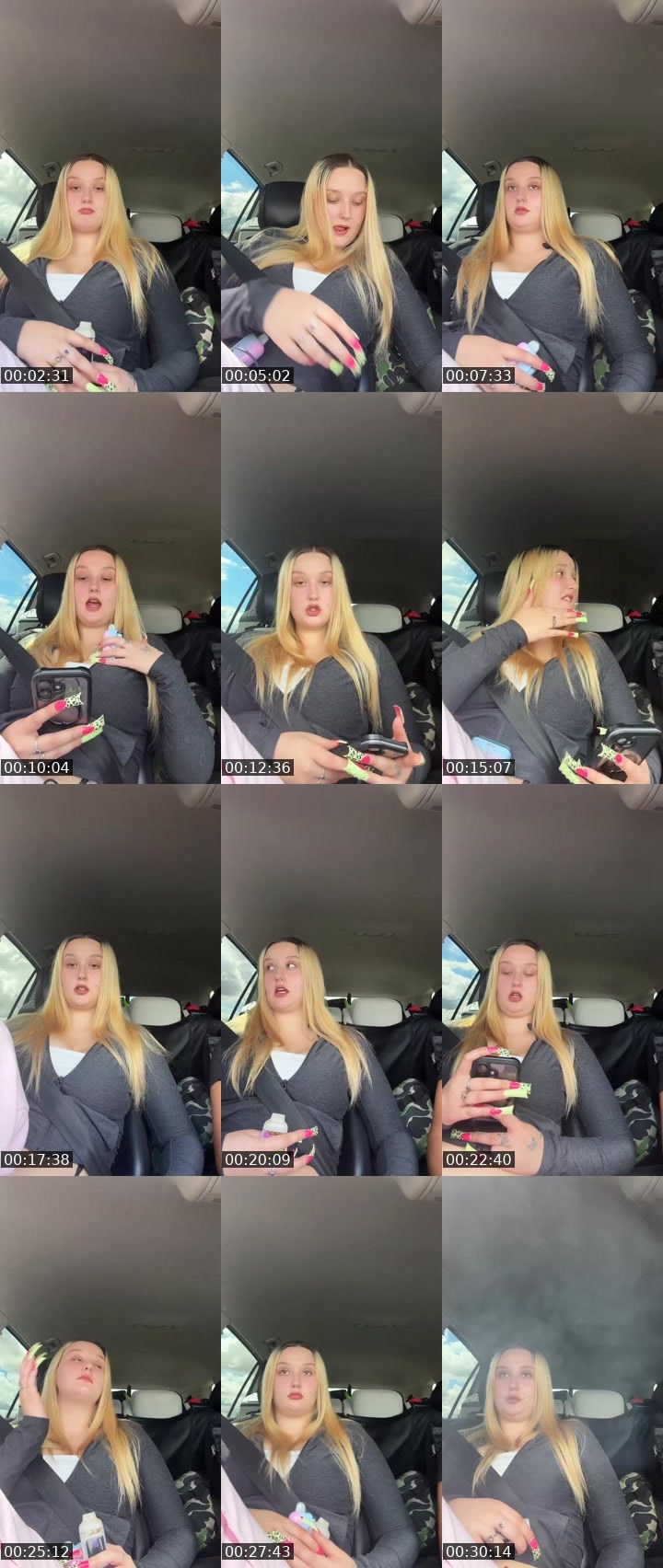 Contact-sheet preview of Miss Minnesota's Liveme recording