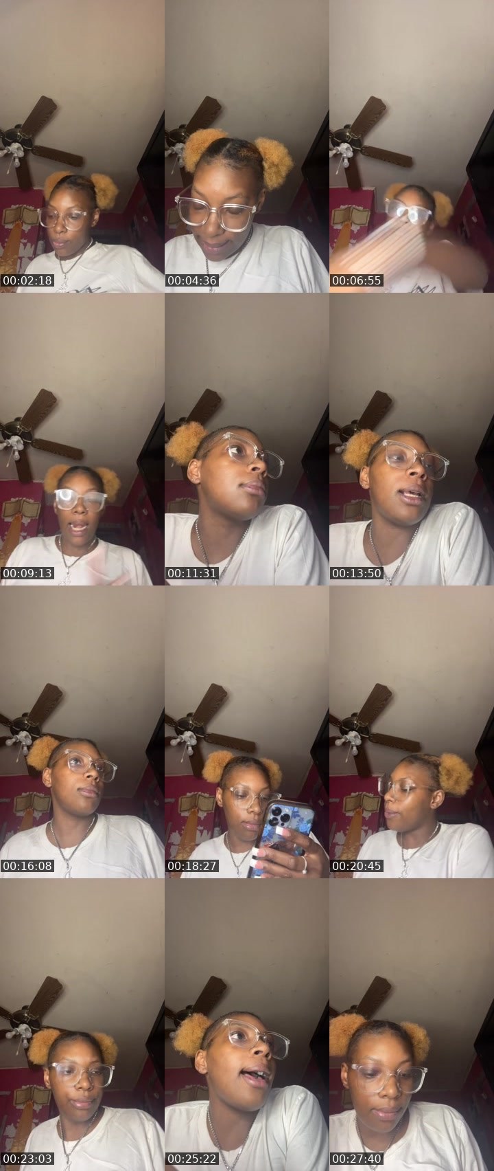 Contact-sheet preview of BrownSugar😍🤎's Liveme recording