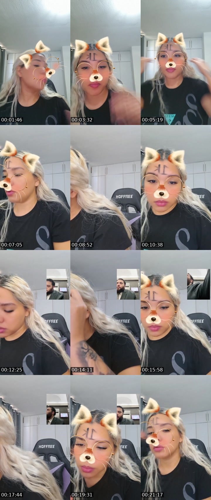 Contact-sheet preview of 👑⃤Queenlinda💎's Liveme recording