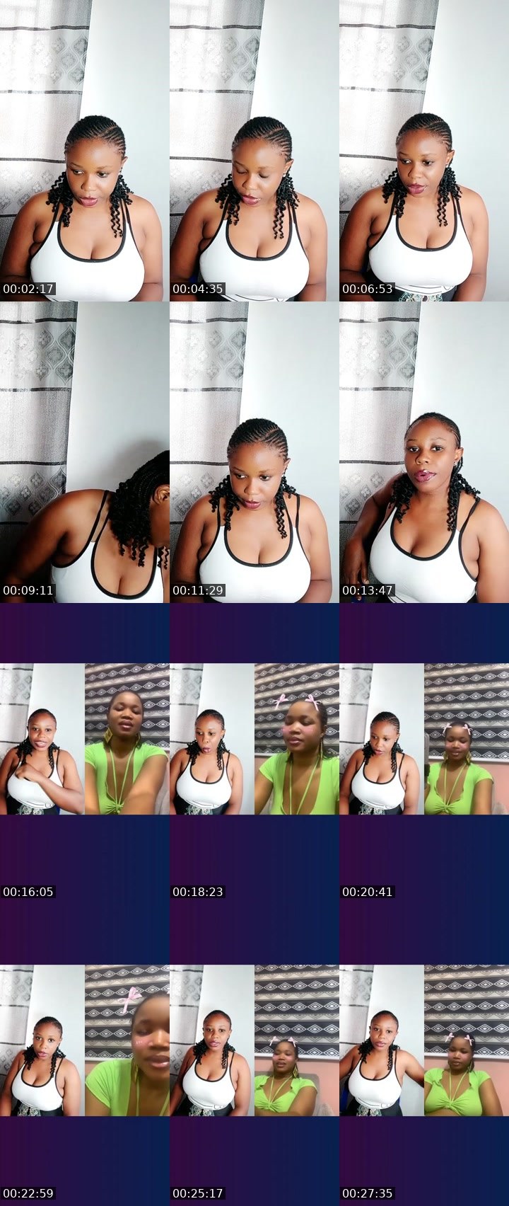 Contact-sheet preview of ⏏️7kHoneybun🎭's Liveme recording