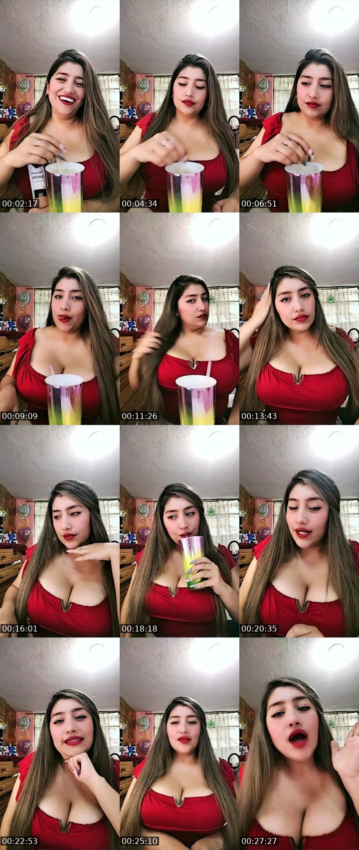 Contact-sheet preview of 🌐👻𝓓ulce🍒's Liveme recording