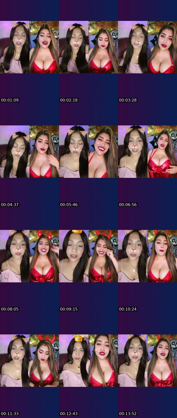 Contact-sheet preview of 𝐙ue🩷🧸🪽's Liveme recording