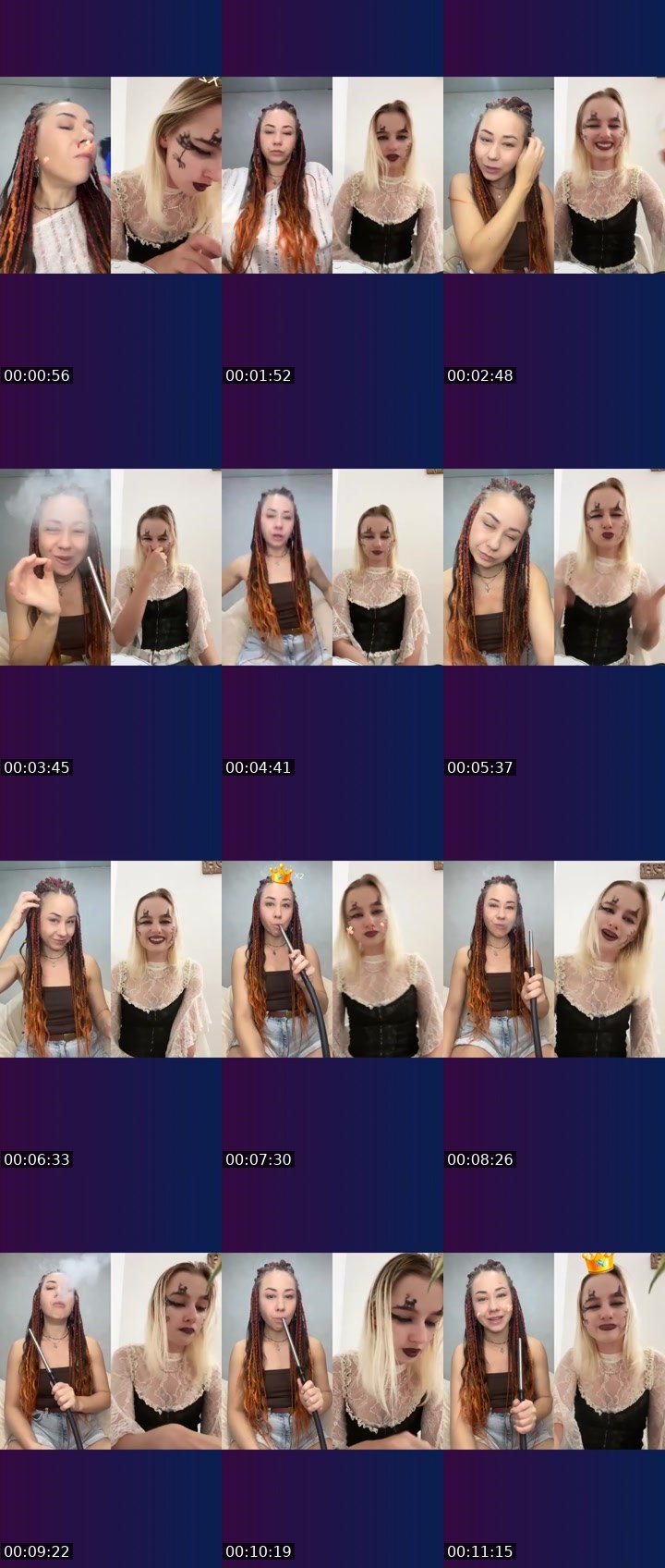 Contact-sheet preview of MU$E💎℄'s Liveme recording