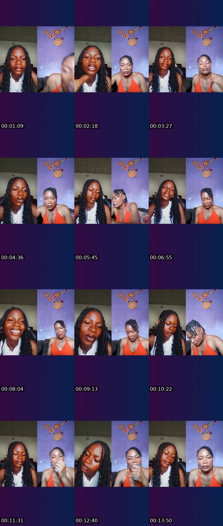 Contact-sheet preview of $💸Imma🟦✊🏿's Liveme recording