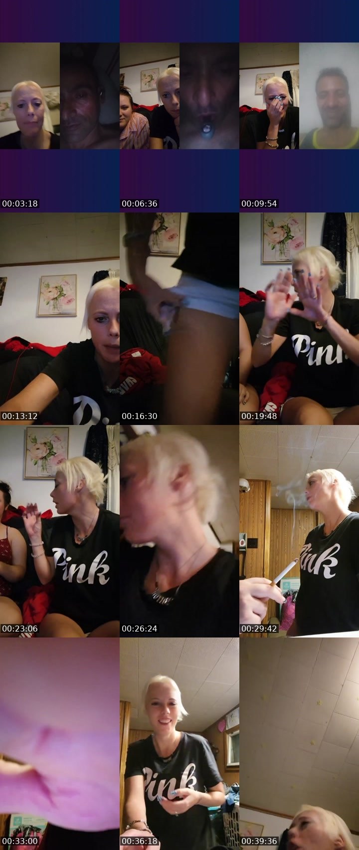 Contact-sheet preview of hottie 😊's Liveme recording