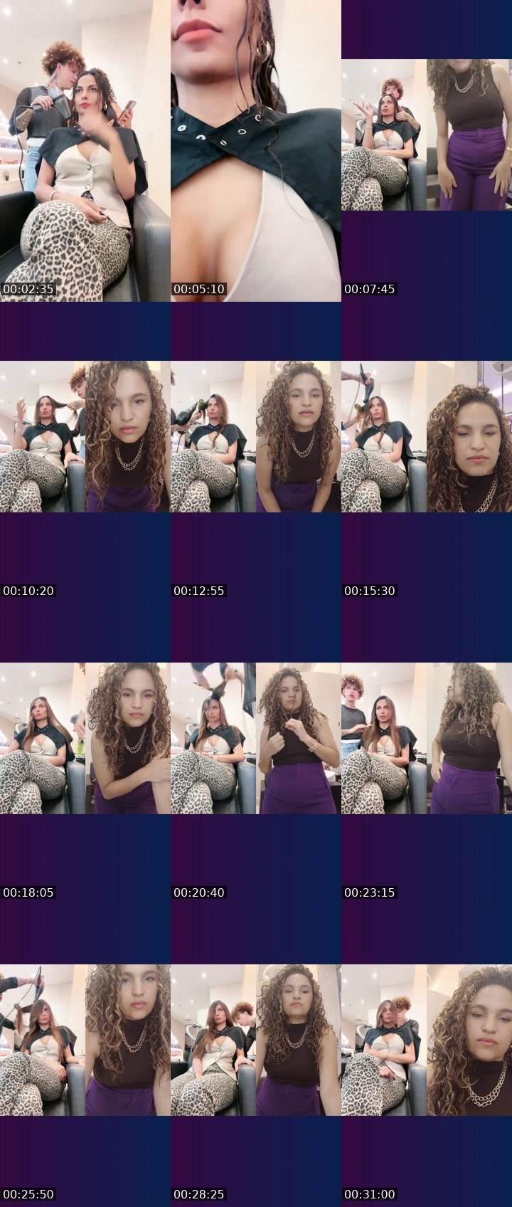 Contact-sheet preview of Maeva 🥂's Liveme recording