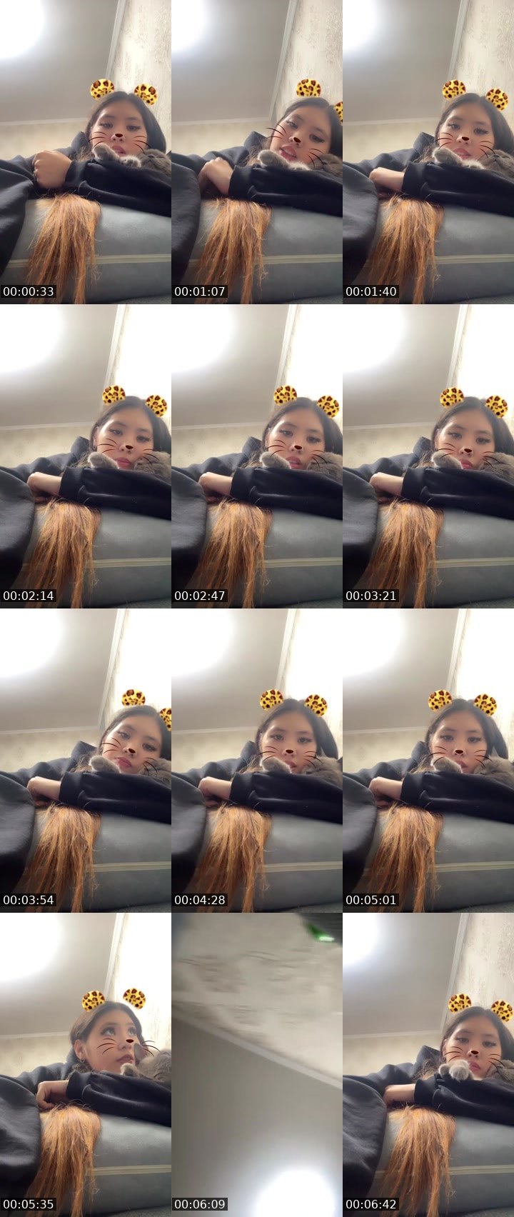Contact-sheet preview of Айша's Liveme recording