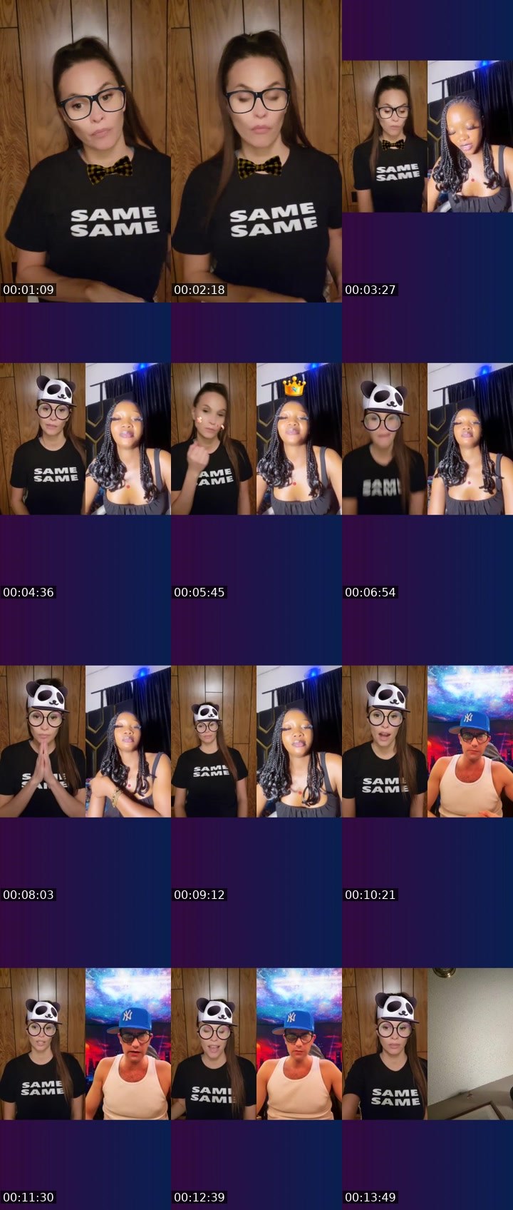 Contact-sheet preview of 🐝Keeper🌼🎁's Liveme recording