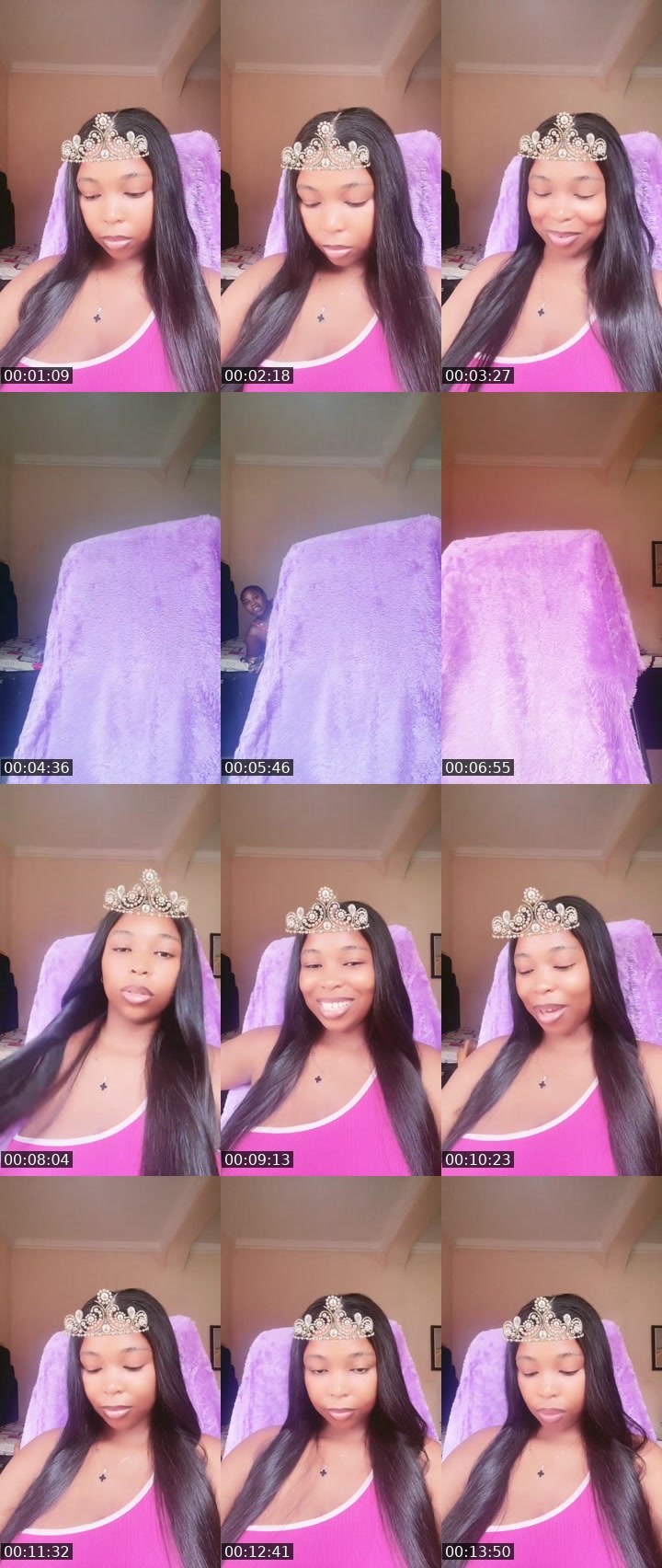 Contact-sheet preview of D!NN£R♥️🦋🏦's Liveme recording