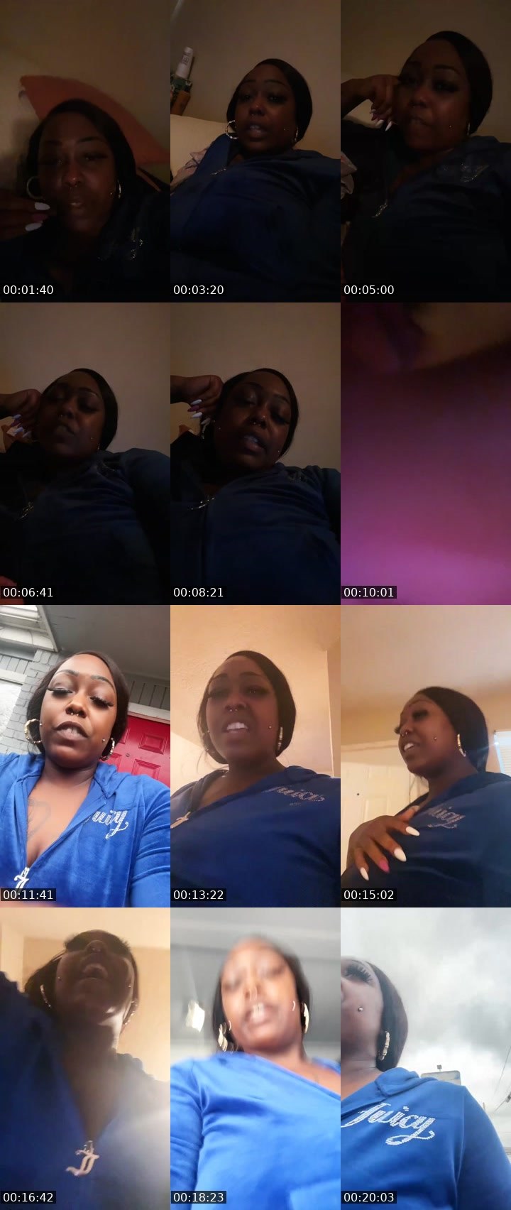 Contact-sheet preview of PHATTIENoFILTER🖕🏾's Liveme recording