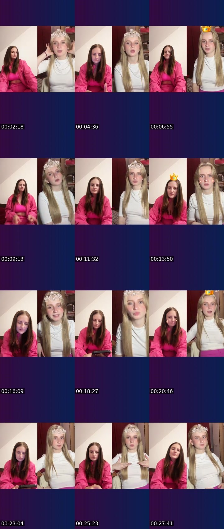 Contact-sheet preview of Olichka🇺🇦🇵🇱's Liveme recording