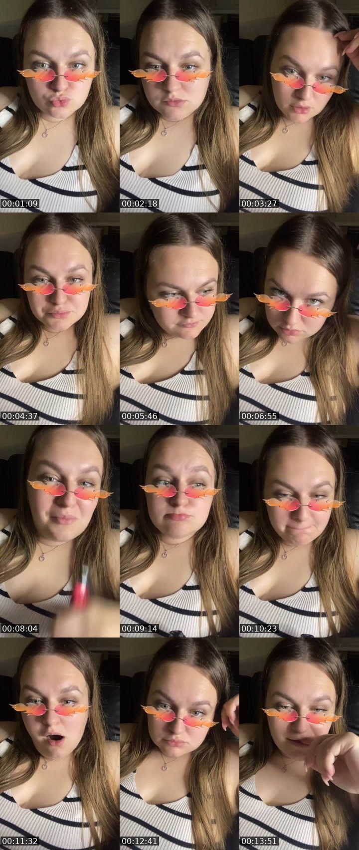 Contact-sheet preview of ✨ᒪᗩᑎᗩᒪIGᕼT✨'s Liveme recording