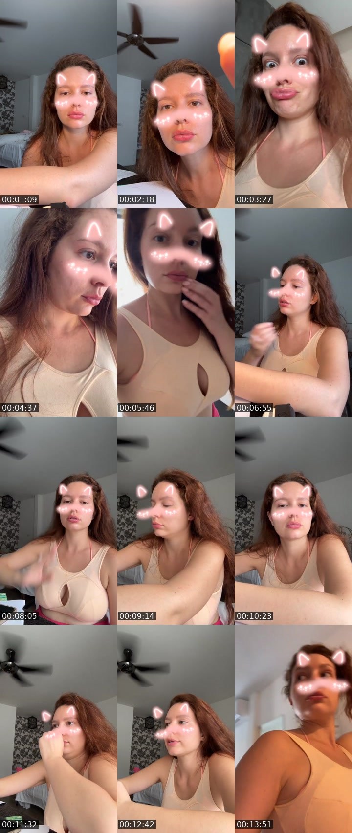 Contact-sheet preview of Milly❤️'s Liveme recording