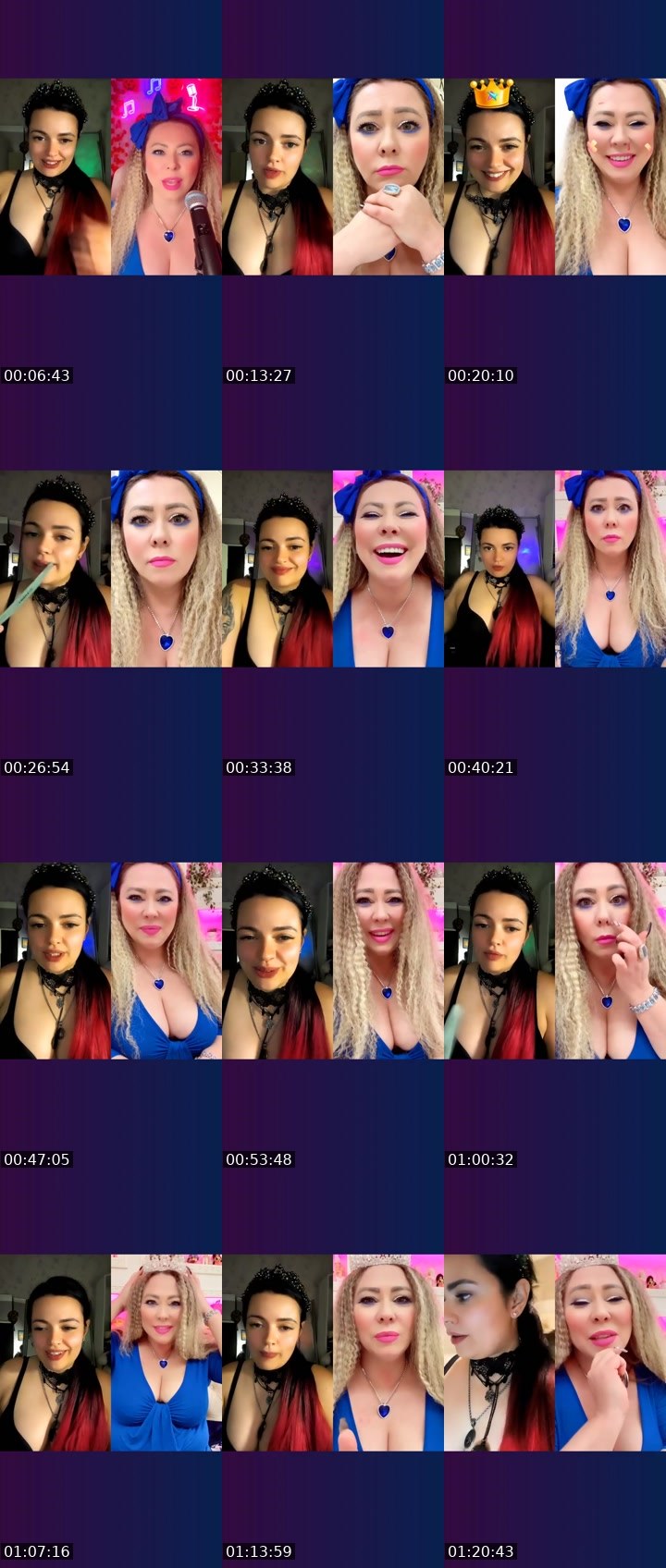 Contact-sheet preview of Yana Mikki🩷🪽's Liveme recording
