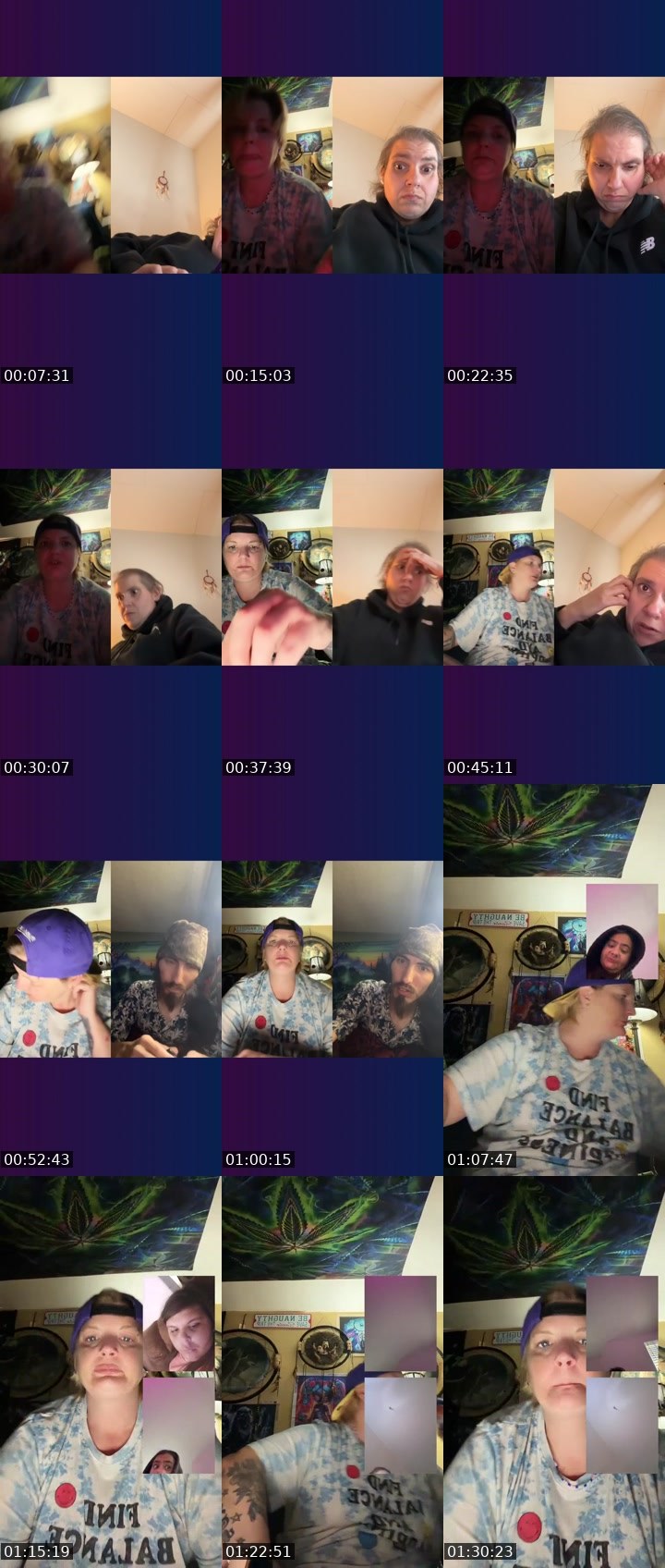 Contact-sheet preview of ɱ ʝ ❌⭕️ b̶un̶n̶y̶ 🐇's Liveme recording