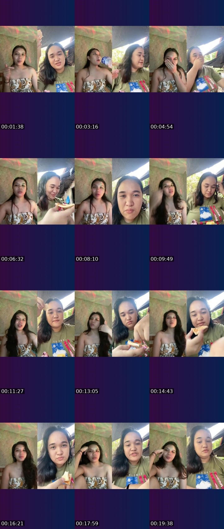 Contact-sheet preview of 👸🏻🪬Camze🧚🔵💋's Liveme recording