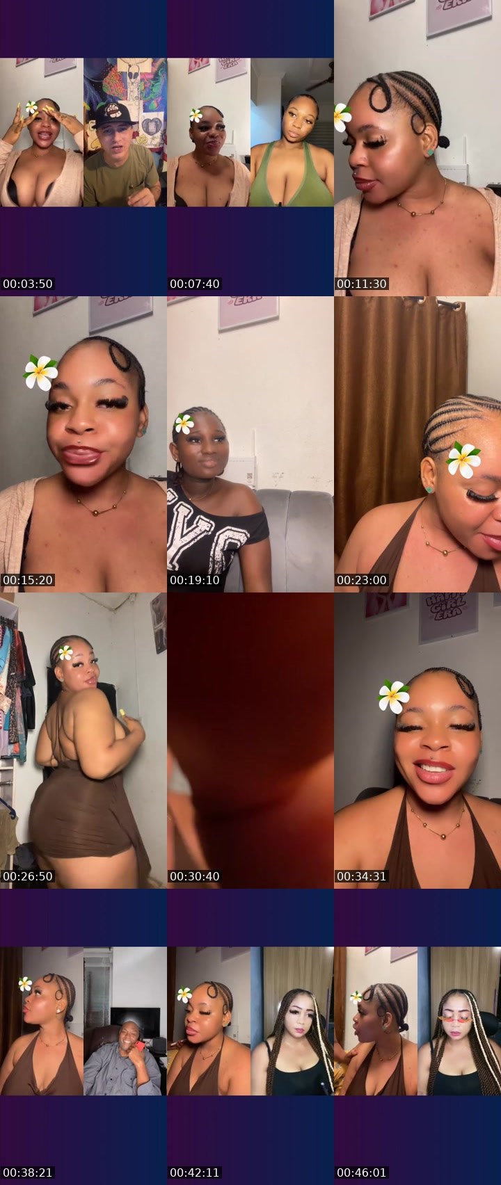 Contact-sheet preview of 🍒Nickie〽️🍒's Liveme recording