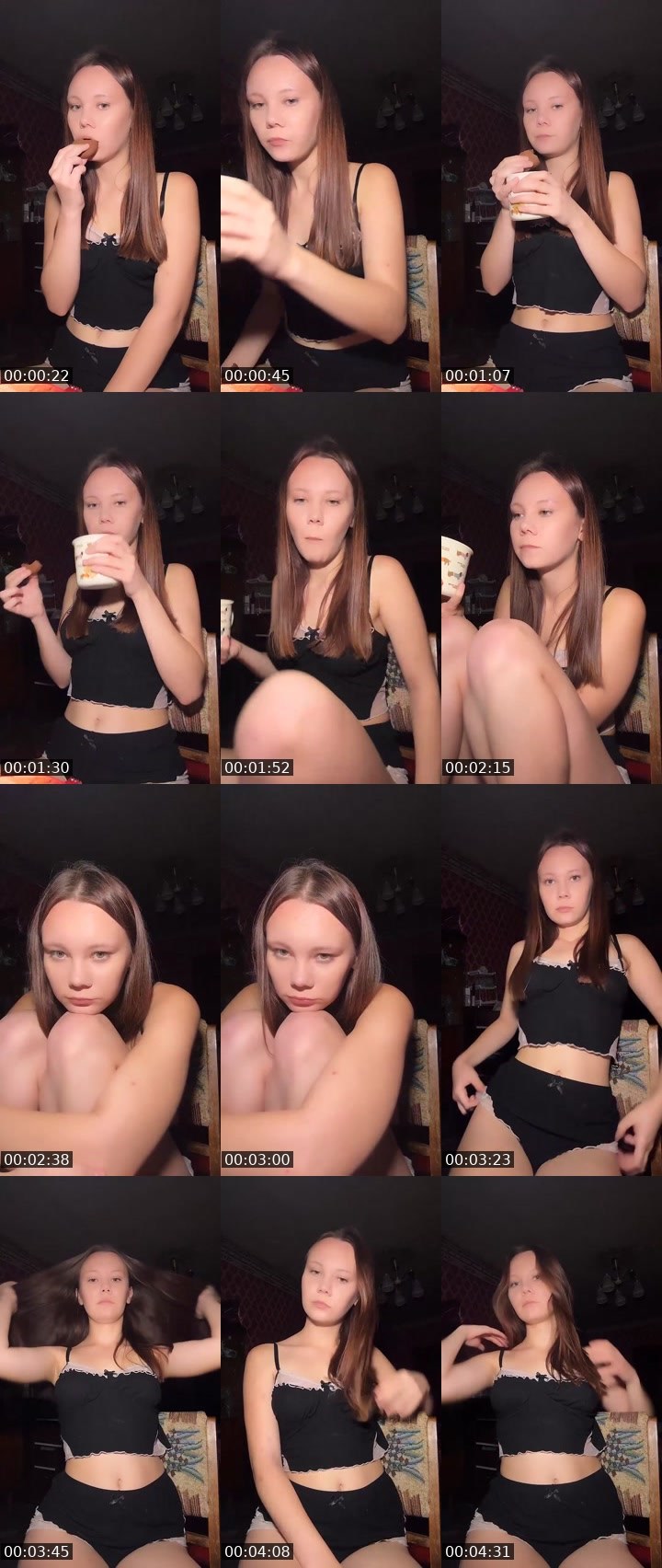 Contact-sheet preview of 🪐Nikusya🐾's Liveme recording
