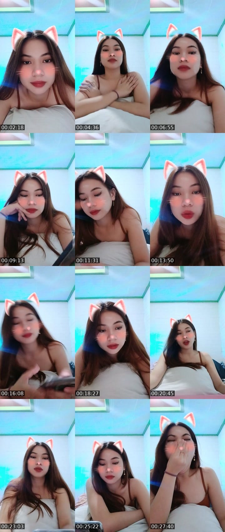 Contact-sheet preview of 𖤍👸Allie🍀's Liveme recording