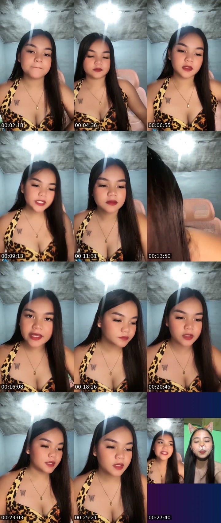 Contact-sheet preview of 👸🍀 𝓢𝓮𝓽𝓽𝔂 🍂♉'s Liveme recording