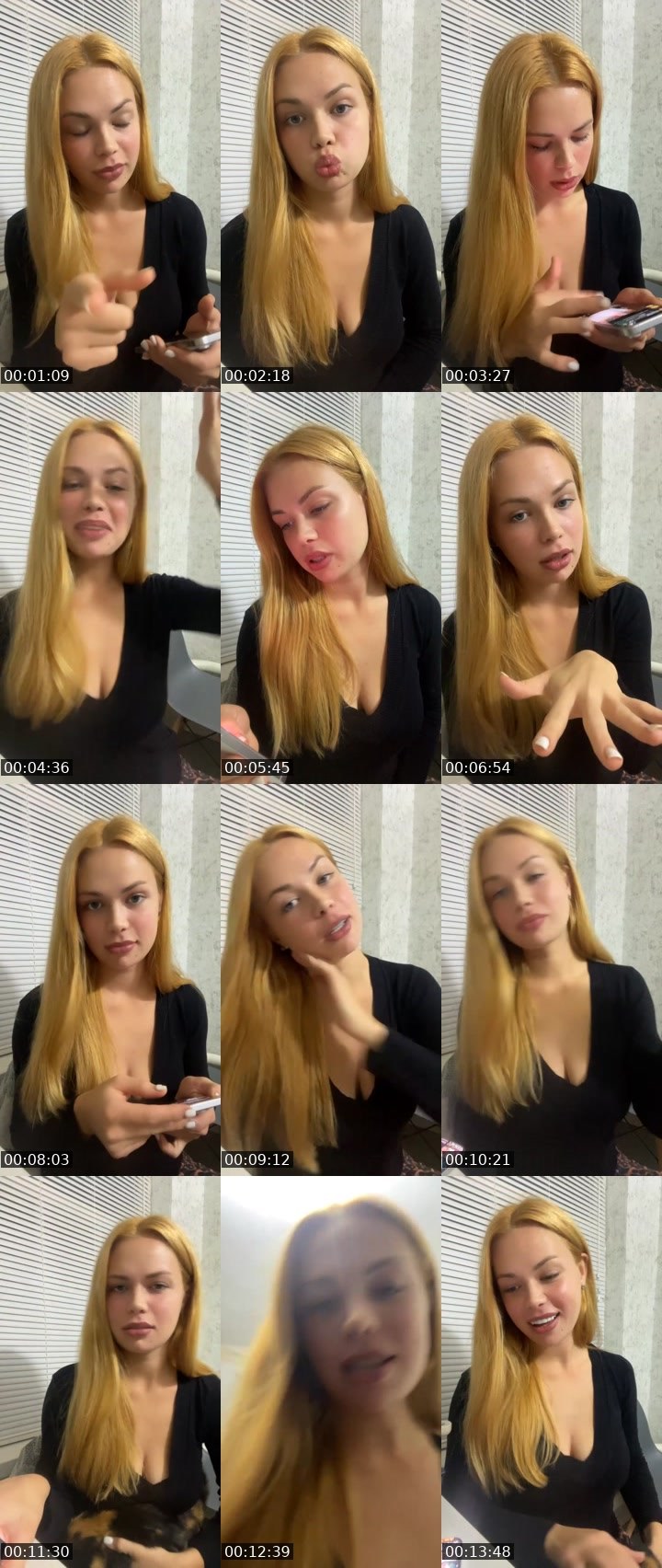 Contact-sheet preview of 𝐎𝐥𝐲𝐚_👑's Liveme recording
