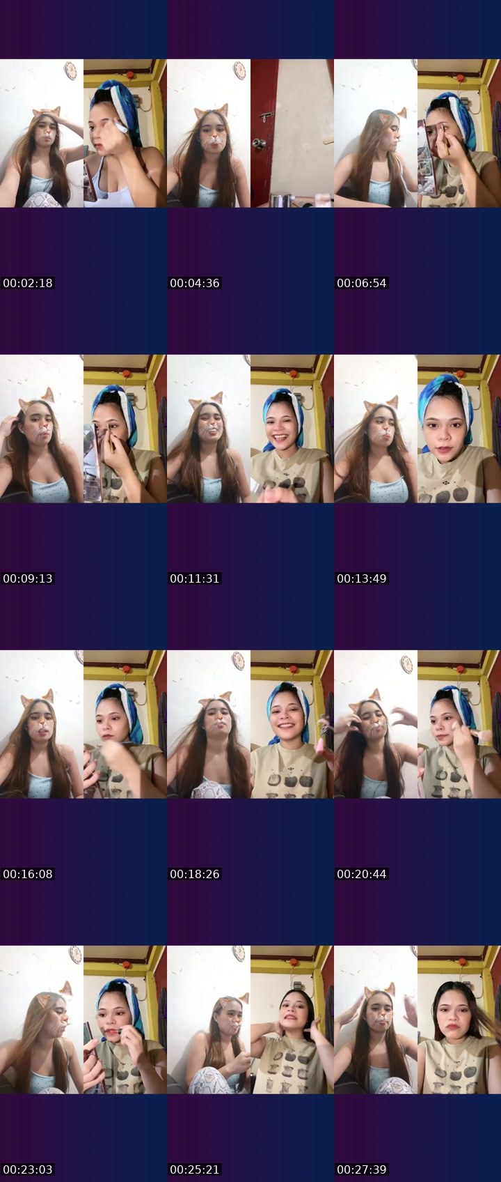 Contact-sheet preview of 👸🏻Alia🐉's Liveme recording