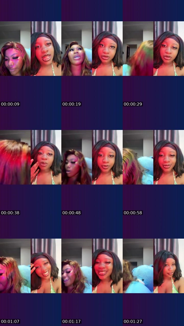 Contact-sheet preview of 🤍👑QueenADE🤍👑's Liveme recording