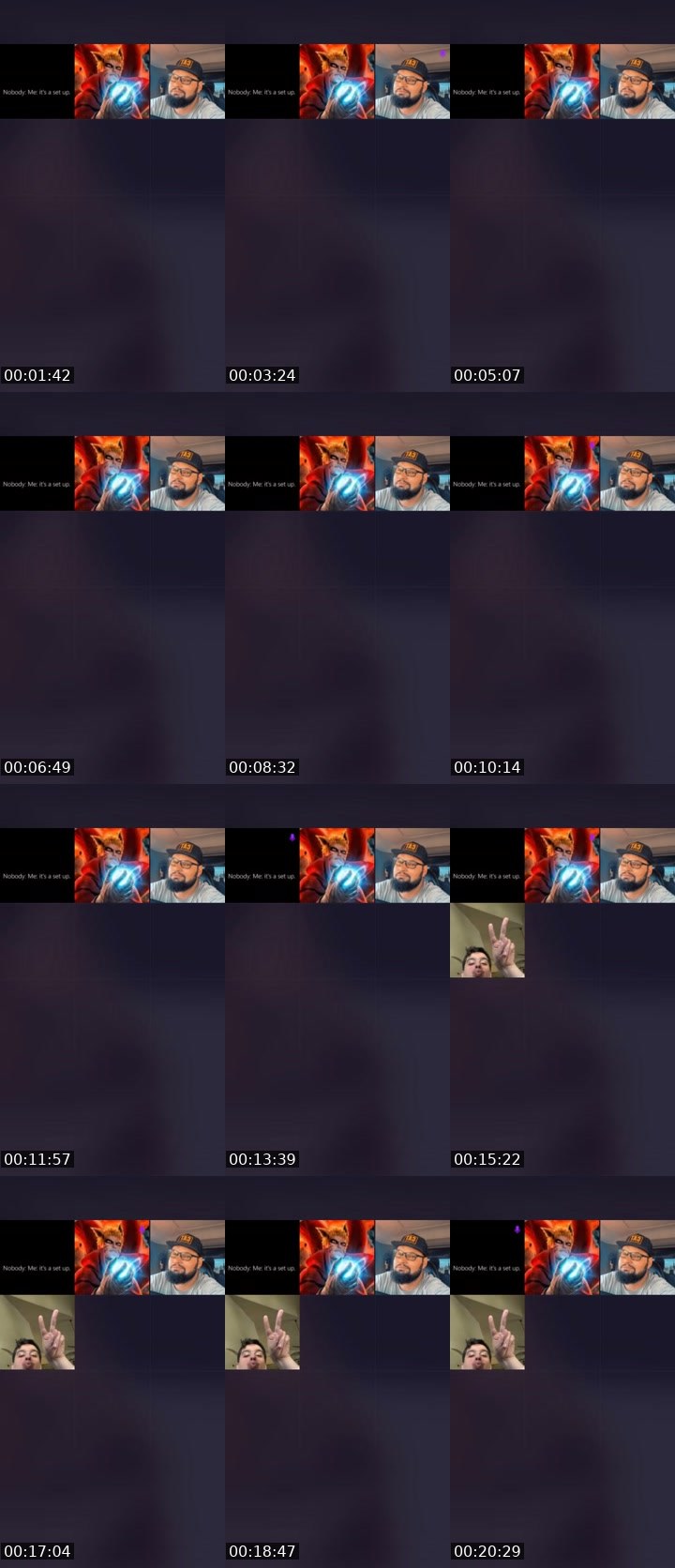 Contact-sheet preview of spicy🥵's Liveme recording