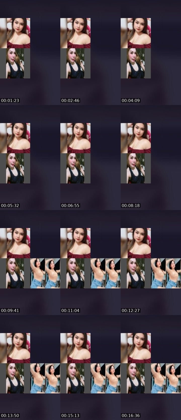 Contact-sheet preview of 👸รฬєєt🍂's Liveme recording
