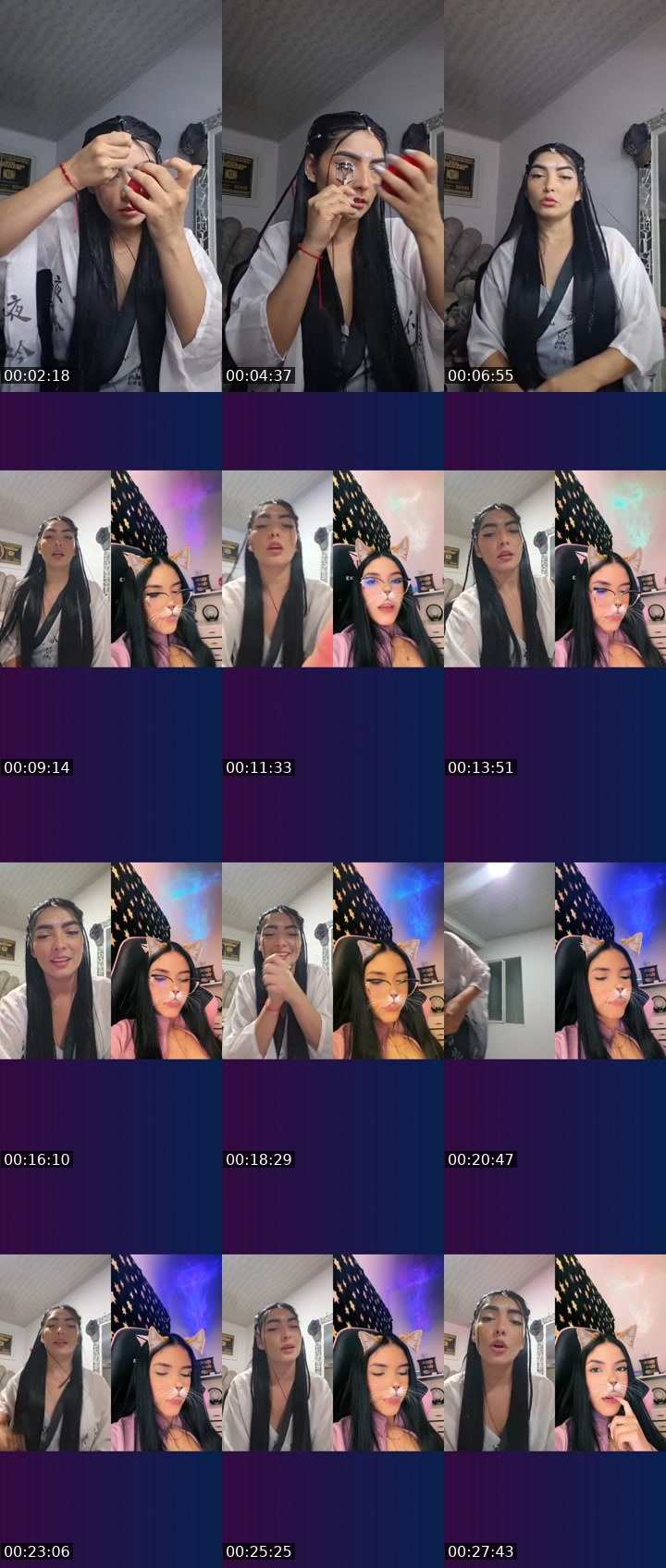 Contact-sheet preview of 🫦 flaka 🌈🔆's Liveme recording