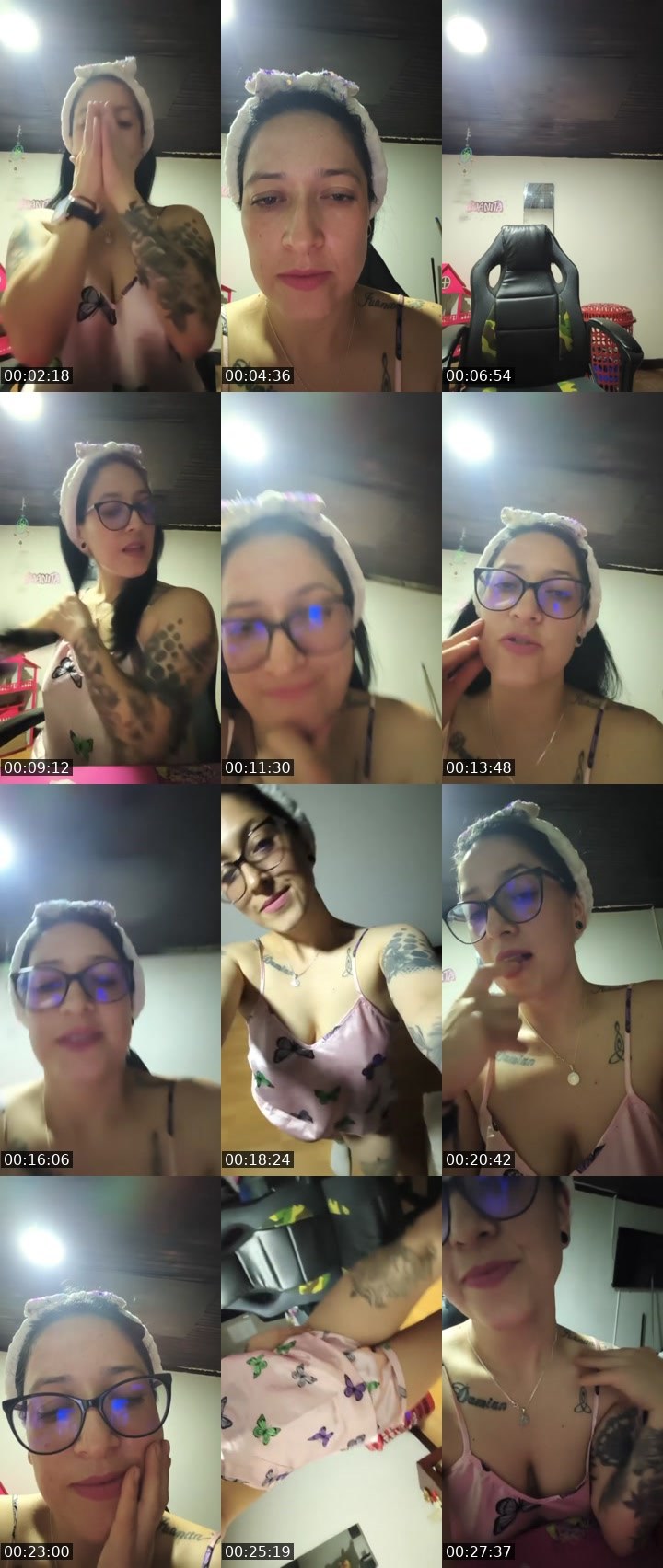 Contact-sheet preview of caropins's Liveme recording