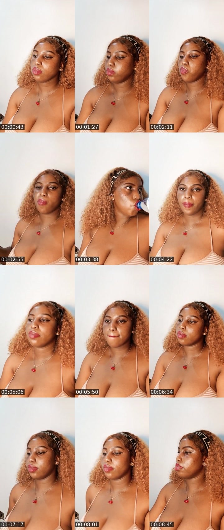 Contact-sheet preview of Caramel 🏦's Liveme recording