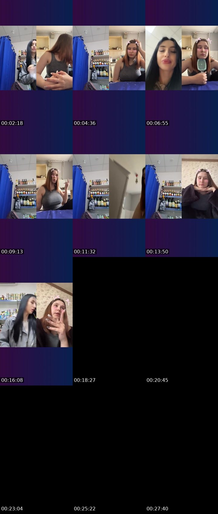 Contact-sheet preview of 24k🌸MARUsIA's Liveme recording