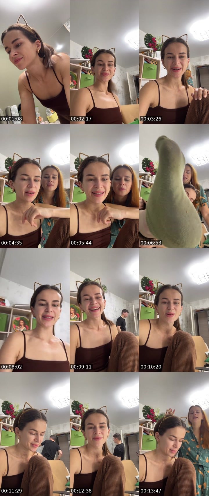 Contact-sheet preview of TROPICANA WOMAN 🐾's Liveme recording