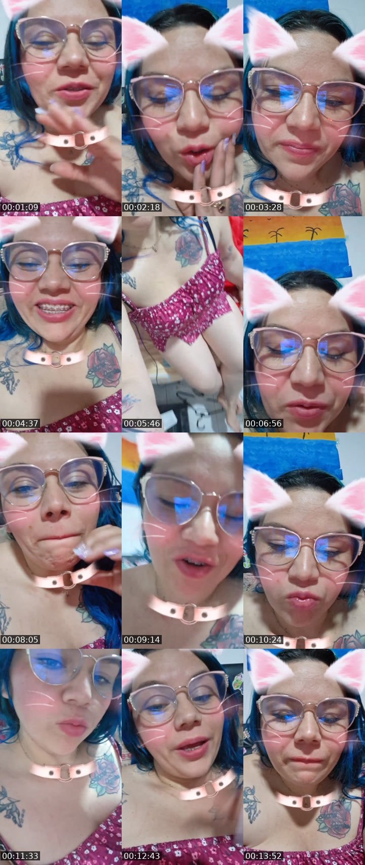 Contact-sheet preview of Ani👿🔥0822's Liveme recording