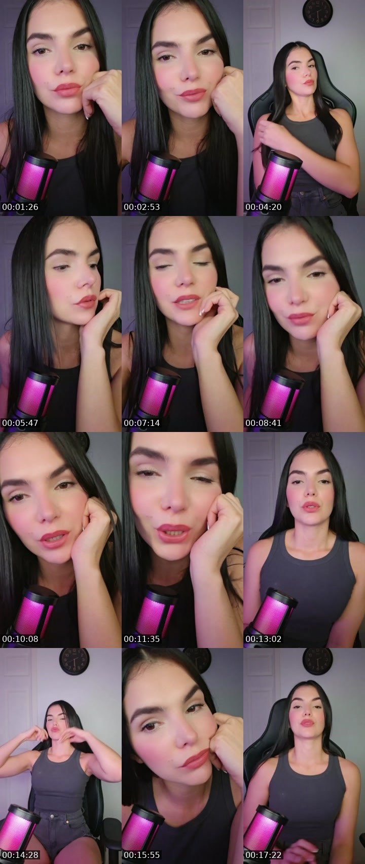 Contact-sheet preview of Eve 🇻🇪☁️🩷's Liveme recording