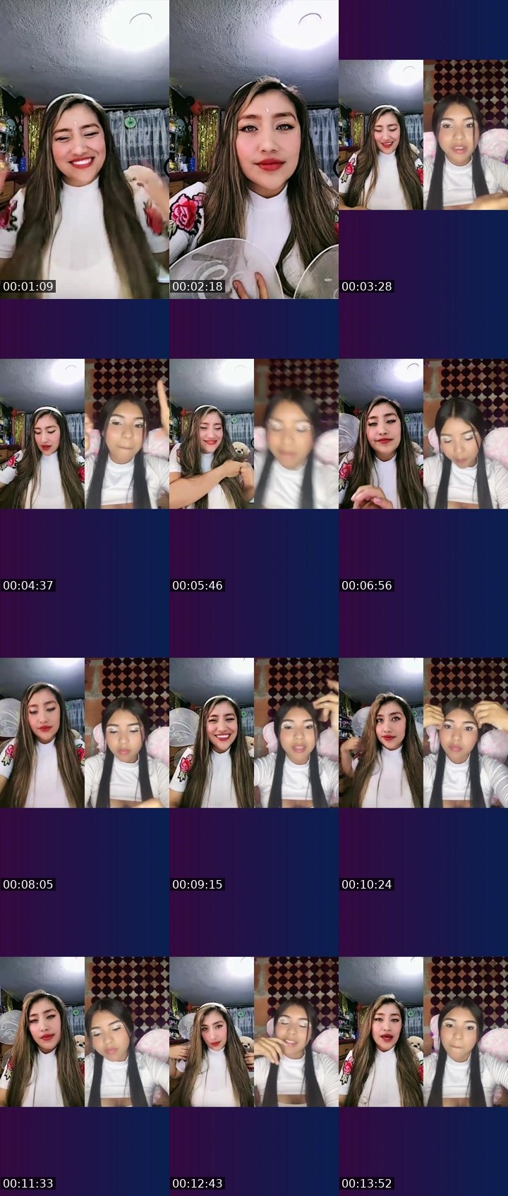 Contact-sheet preview of 🌐👻𝓓ulce🍒's Liveme recording