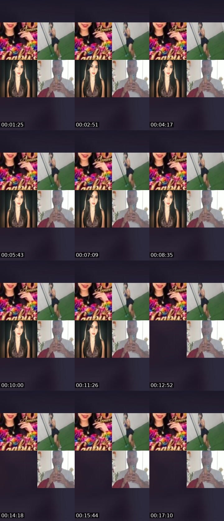 Contact-sheet preview of 🌈⃟🔆 GABY’AGENCY🛡️'s Liveme recording